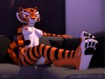 3d_(artwork) anthro breasts claws digital_media_(artwork) dreamworks feet felid female finger_claws fur hi_res kung_fu_panda mammal master_tigress nipples nixu3d nude orange_body orange_fur pantherine striped_body striped_fur stripes tail tiger toe_claws white_body white_fur