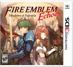  1boy 1girl alm armor box_art brother_and_sister celica fire_emblem fire_emblem_echoes fire_emblem_gaiden green_hair hands_clasped nintendo nintendo_3ds official_art red_hair scan siblings sword tagme 