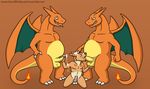  anthro balls belly canine charizard covertcanine cum cum_on_face dorrex dragon fellatio group group_sex male male/male mammal masturbation nintendo nude oral penis pok&eacute;mon sex simple_background threesome video_games wings 