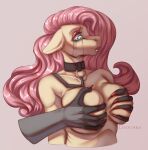 absurd_res anthro bodily_fluids crying duo equid equine female fluttershy_(mlp) friendship_is_magic harassment hasbro hi_res horse lisochka_69 makeup male male/female mammal mascara mascara_tears my_little_pony nails pony stranger tears