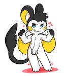  &lt;3 anthro anthrofied balls barefoot bulge cub emolga flaccid grin looking_at_viewer mammal nintendo nude oob patagium penis penis_outline pok&eacute;mon rodent seductive slim thumbs_up uncut video_games young 