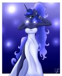  2017 anthro anthrofied armpits aura better_version_at_source blue_eyes blue_hair bracelet breasts clothed clothing cute digital_media_(artwork) dress equine eyelash eyeshadow female friendship_is_magic fur hair half-closed_eyes horn jewelry makeup mammal my_little_pony princess_luna_(mlp) simple_background solo standing trentgt winged_unicorn wings 