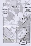  absurd_res amy_rose anthro areola big_breasts breasts canine comic english_text erect_nipples erection female fox greyscale hedgehog hi_res kissing male male/female mammal michiyoshi miles_prower monochrome nipples penetration penis pussy sex sonic_(series) text uncensored vaginal vaginal_penetration 