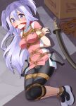  bdsm bondage bound cleave_gag cloth_gag crotch_rope gag gagged gakusen_toshi_asterisk highres improvised_gag mukanata rope shibari toudou_kirin 