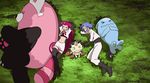  animated animated_gif bewear kojirou_(pokemon) meowth musashi_(pokemon) pokemon pokemon_(anime) pokemon_sm pokemon_sm_(anime) sleeping wobbuffet 