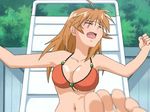 00s 1girl angry animated animated_gif bikini breasts ikkitousen large_breasts solo sonsaku_hakufu swimsuit 