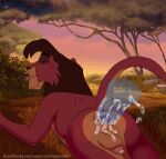 animated anthro curtis_parker disney felid feline hi_res kovu_(the_lion_king) lion male male/male mammal pantherine the_lion_king