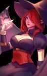  cleavage hat league_of_legends morgana red_hair 