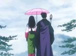  animated animated_gif ass ass_grab blush inuyasha miroku sango umbrella 