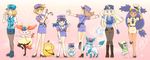  absurdres axew braixen cosplay egg gen_1_pokemon gen_4_pokemon gen_5_pokemon gen_6_pokemon glaceon haruka_(pokemon) highres hikari_(pokemon) iris_(pokemon) junsaa_(pokemon) junsaa_(pokemon)_(cosplay) kasumi_(pokemon) lillie_(pokemon) multiple_girls pikasato_akiko piplup pokemon pokemon_(anime) psyduck serena_(pokemon) 