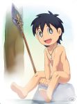  1boy black_eyes black_hair doraemon kukuru_(doraemon) male_focus nude smile solo takeru33 