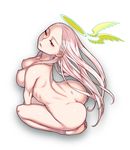  1girl ass back breasts butt_crack character_request dimples_of_venus feet halo huge_ass kaieda_hiroshi nipples nude pink_hair red_eyes source_request thighs 