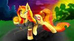  digital_media_(artwork) equine female friendship_is_magic hi_res hooves horn horse mammal my_little_pony pony rubydusk solo sunset_shimmer_(eg) 