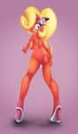  2017 anthro bandicoot big_breasts big_butt blonde_hair breasts butt coco_bandicoot crash_bandicoot_(series) female green_eyes hair mammal marsupial nude sexy_doll solo video_games 
