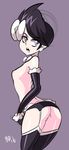  1girl ass bigdead93 black_hair breasts female looking_at_viewer looking_back mai_(pokemon) nintendo nipples nude pokemon pokemon_(game) pokemon_dppt pussy shiny_skin short_hair small_breasts 