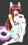  anthro breasts canine featureless_crotch female looking_at_viewer mammal miiyori nipples nude overweight racerdragon smile solo 