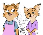  alec8ter anothercolouranon anthro black_nose canine clothed clothing disney female fox fur gideon_grey male mammal mrs._wilde zootopia 