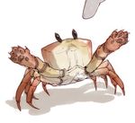 ambiguous_gender arthropod crab crustacean disembodied_hand duo feral front_view hybrid iguanamouth marine multi_leg multi_limb pawpads paws solo_focus spread_arms standing 