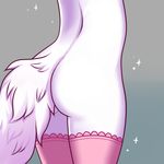  ambiguous_gender anthro butt butt_shot canine fur mammal racerdragon simple_background solo standing 