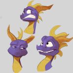 2024 activision belly clenched_teeth dragon expression_sheet expressions expressive feral horn male multicolored_body purple_body reptile scalie scared solo solo_focus spyro spyro_reignited_trilogy spyro_the_dragon tagme teeth teeth_showing thehumancopier two_tone_body unimpressed yellow_belly
