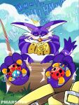 3:4 3_toes anthro ball_gag big_the_cat bound feet foot_fetish foot_focus gag hi_res male outside pmarshyy restraints sega soles solo sonic_the_hedgehog_(series) tickle_torture tickling tickling_feet toes