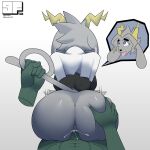 abs absurd_res ahegao anon anthro antlers anus blue_eyes bodily_fluids bovid butt butt_grab caprine clothed clothing cum cum_in_pussy cum_inside digital_media_(artwork) duo expression_bubble expressions female female_penetrated floating_hands fur fur_tuft gamesfan genital_fluids genitals goat green_body grey_body grey_fur hand_on_butt hi_res horn human humanoid interspecies jackalope lagomorph leporid looking_pleasured male male/female male_penetrating male_penetrating_female mammal motion_lines muscular nude penetration pseudoregalia pussy rabbit sex signature simple_background squish sybil_(pseudoregalia) tail tail_pull tongue tongue_out topwear tuft vaginal vaginal_penetration