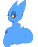 adorabat anthro areola bat big_butt blue_body butt cartoon_network eyelashes female hi_res huge_butt mammal mao_mao:_heroes_of_pure_heart neom-daddy nude simple_background sitting solo thick_thighs white_background
