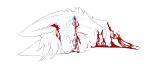 2022 alpha_channel anthro babalon_theleman blood blood_from_ear blood_from_eye blood_from_neck blood_in_mouth bodily_fluids bone border canid canid_demon canine canis cc-by-sa cheek_tuft creative_commons death decapitation demon digital_drawing_(artwork) digital_media_(artwork) exposed_bone eyebrows eyelashes facial_tuft female fur fur_tuft golden_jackal gore hair head_on_ground headshot_portrait hellhound hi_res inner_ear_fluff jackal line_art mammal mature_anthro mature_female opossumistic portrait prick_ears restricted_palette scp_foundation severed_head simple_background solo story_at_source transparent_background transparent_border tuft vertebrae whore_of_blood