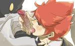  blush fellatio gym_leader licking oral penis pod pod_(pokemon) pokemon pokemon_(game) pokemon_black_and_white pokemon_bw red_eyes red_hair yaoi 