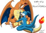  charizard crossover digimon flamedramon pokemon yamato 