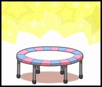  animated blue_eyes blue_fur clothing cocotama duo female fur himitsu_no_cocotama hm3526 jumping loop male panties parine pink_fur red_eyes sarine star trampoline underwear 