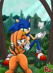  2017 anthro anus balls butt cum cum_in_mouth cum_inside duo echidna erection fellatio female hedgehog male mammal monotreme nude oral penis pussy raianonzika sex sonic_(series) sonic_the_hedgehog tikal_the_echidna 