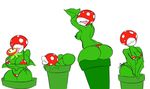  big_butt big_lips breasts butt cleavage clothed clothing datbritishmexican eyeless female fire_flower flora_fauna green_nipples green_skin licking licking_lips lips mario_bros nintendo nipples not_furry piranha_plant plant solo thick_thighs tongue tongue_out topless video_games white_lips wide_hips 