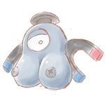  1_eye big_breasts breasts female kaceuth magneton metal nintendo not_furry pok&eacute;mon video_games 