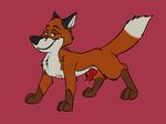  2017 canine cum digital_media_(artwork) erection feral fox fur huffles_the_fox looking_at_viewer male mammal penis sexy_look showing simple_background smile spread_legs spreading standing 
