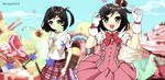  2girls animated animated_gif dancing dual_persona hentai_ouji_to_warawanai_neko. multiple_girls tagme tsutsukakushi_tsukiko 