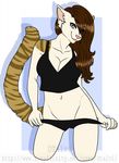  anthro breasts clothed clothing dtalvi feline female looking_at_viewer mammal smile solo standing teasing wide_hips 