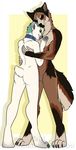  ambiguous_gender anthro bear canine dtalvi duo featureless_crotch fur hair hug male mammal nude smile standing 