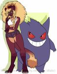  ambiguous_gender anthro clothed clothing dtalvi duo feline female looking_at_viewer mammal nintendo pok&eacute;mon smile video_games wide_hips 