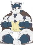  canine clothing confusion cute horkeukamui male mammal nipples solo tokyo_afterschool_summoners wolf 