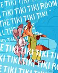  anthro canine disney duo female fluttershythekind fox fur grey_fur judy_hopps lagomorph male mammal nick_wilde open_mouth orange_fur rabbit sitting teeth tongue zootopia 