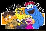  ! avenue_q bert black_hair blonde_hair blue_fur clothing cookie_monster cosplay ernie eyewear fur glasses hair hoodie kate_monster letters monster necktie nicky_(avenue_q) numbers orange_fur pink_fur prairie_dawn reborngamergirl red_hair rod_(avenue_q) sesame_street trekkie_monster yellow_fur 