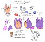  &lt;3 blue_eyes brown_eyes cartoonfuntime concept_art doll english_text feet fur hole_(disambiguation) official_art purple_fur tattletail tattletail_(character) tattletail_(species) text white_fur 