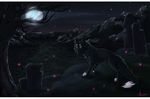  baphometall black_fur canine detailed_background digital_media_(artwork) feral fur grass mammal moon night sky solo standing star starry_sky white_bars 