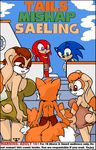  2017 anthro big_breasts breasts canine clothed clothing comic cream_the_rabbit echidna english_text female fox group hedgehog huge_breasts hybrid knuckles_the_echidna lagomorph male mammal miles_prower monotreme rabbit skimpy sonic_(series) sonic_the_hedgehog terrenslks text vanilla_the_rabbit 