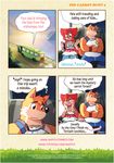  canine debbita female lagomorph male mammal muscular piti_yindee rabbit wolf wuffle wuffle_(webcomic) 