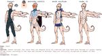  2015 6_arms animal_humanoid blue_eyes bodypaint bracelet cape claws clothed clothing english_text fully_clothed humanoid jakut jewelry karrahk male model_sheet multi_arm multi_limb mutisija nude reptile reptile_humanoid ring scalie skimpy solo spikes standing text 