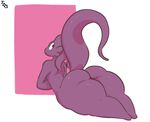  alien ambiguous_gender big_butt butt immortalstar looking_back nimit purple_body smile solo thick_thighs 