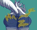  back_boob big_butt breasts butt clothing fart female gas jeans mammal pants shit-tier-skunk shorts skunk solo thick_thighs wide_hips 