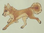  ambiguous_gender canine evlampyshka feral fur mammal solo tongue tongue_out traditional_media_(artwork) 